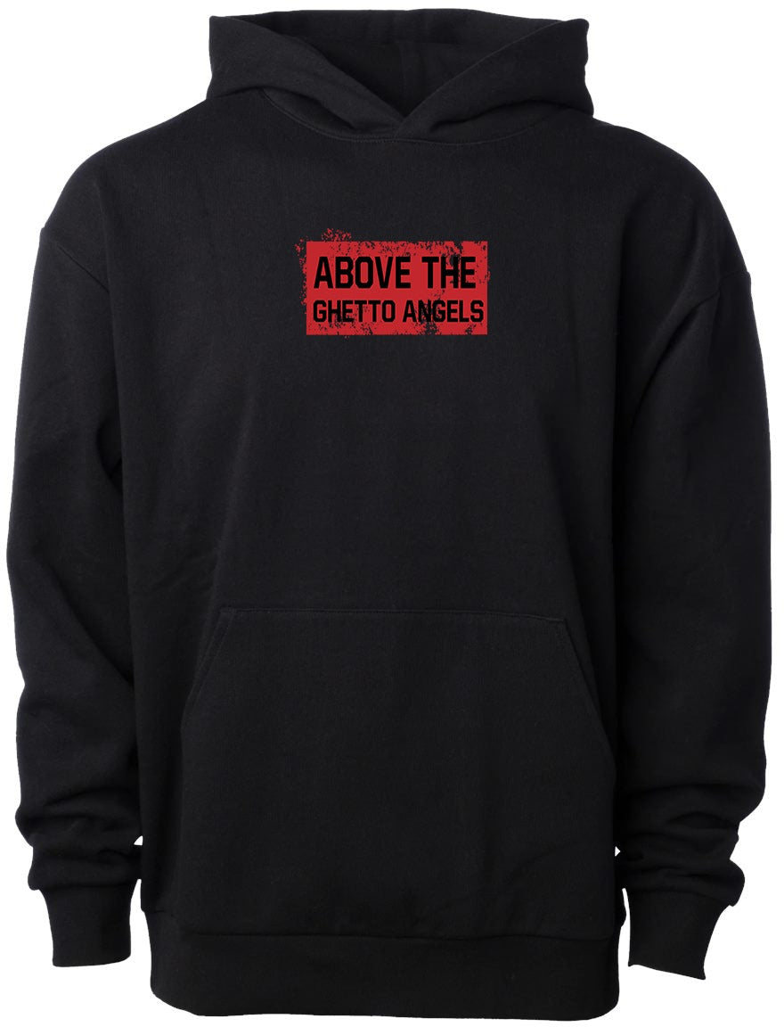 Custom Above the Ghetto Angels Ambitions Hoodie – Spirit of the Hustler Edition
