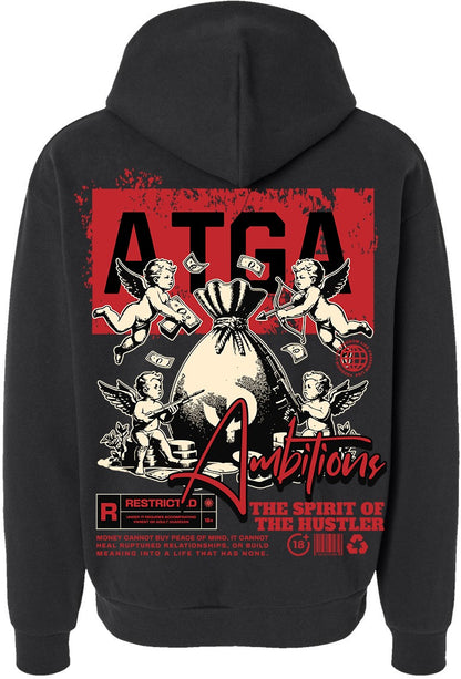 Custom Above the Ghetto Angels Ambitions Hoodie – Spirit of the Hustler Edition
